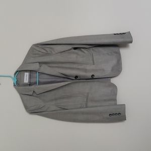 Gray Calvin Klein suit jacket